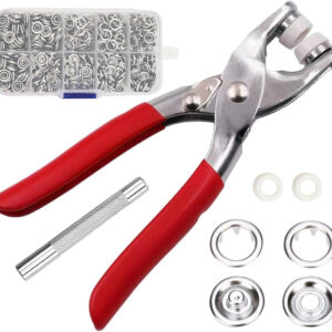 Tich button metal with lock snap buttons press plier