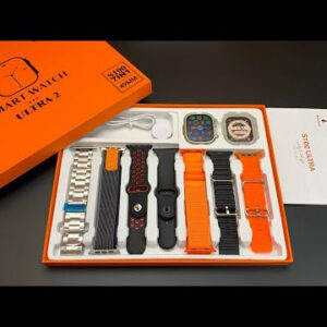 S100 smart watch with 7 straps