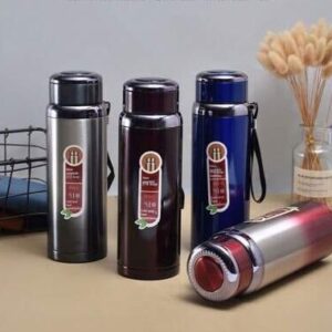 🔥 1000ml Vacuum Thermos Cup – Large Capacity Stainless Steel Flask | Red Silver, Brown, Black