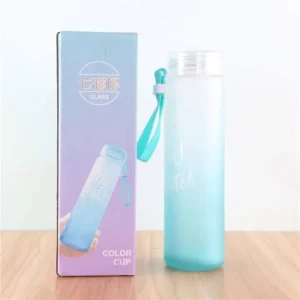 Lamgool 400ML Hello Master Bottle Water Drinking Glass Water Bottles